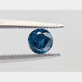 0.363ct Fancy Deep greenish blue Round Brilliant diamond /I3 clarity EGL certified - 50693/231