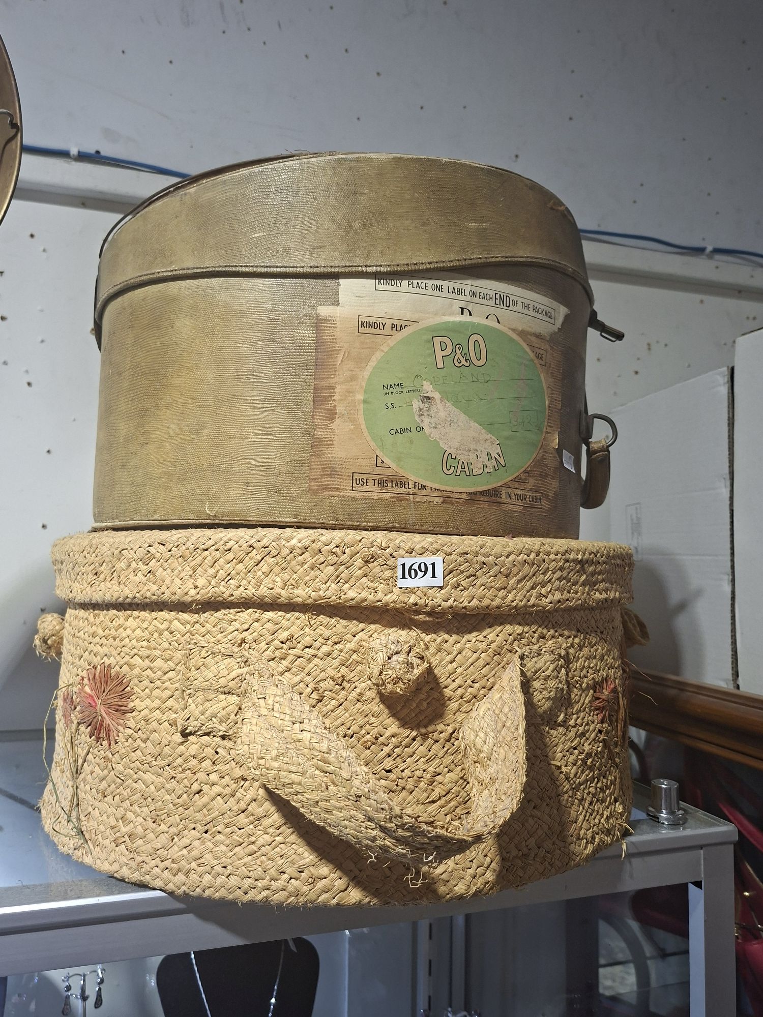Two Vintage Hat Boxes