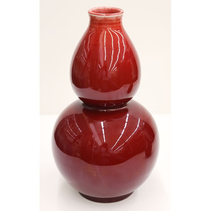 Chinese Sang de Boeuf Double Gourd Vase