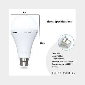 5 Pack Load shedding Emergency Globe Bayonet LED | NOT TESTED