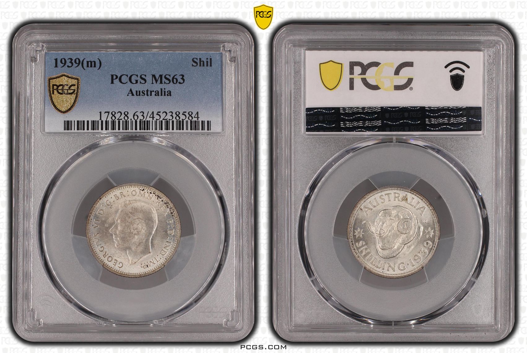 1939(m) Australia Shilling PCGS - MS63 -584