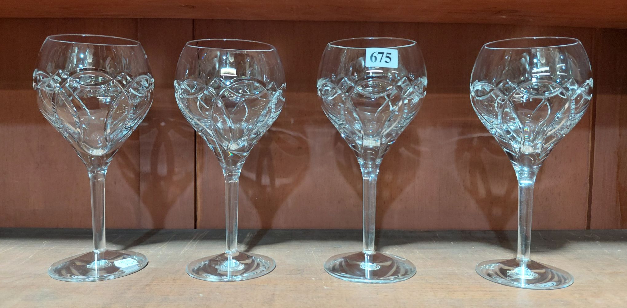 675 · WATERFORD CLANNAD WINE GLASSES