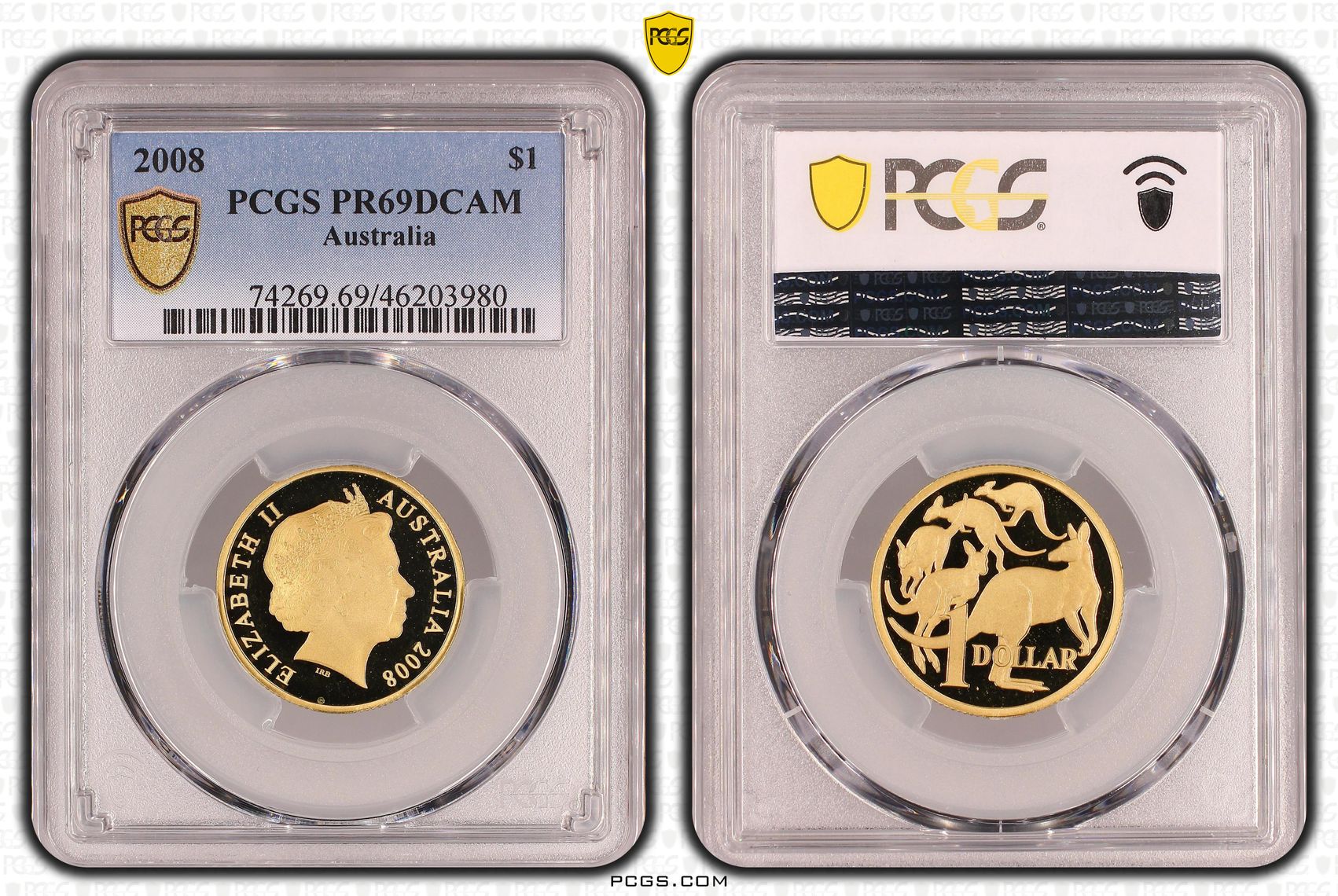 One Dollar, 2008, PCGS PR69DCAM