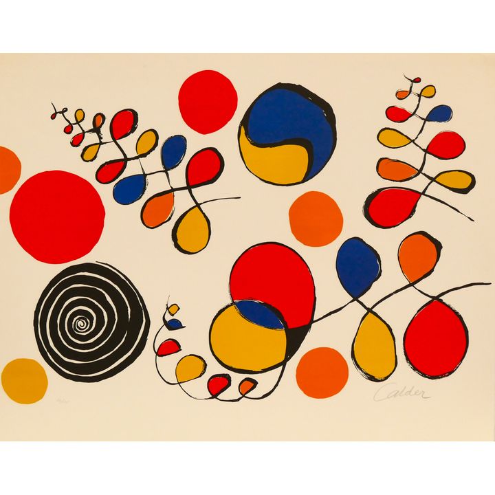 Manner of Alexander Calder ''Variations #3'' Signed Lithograph