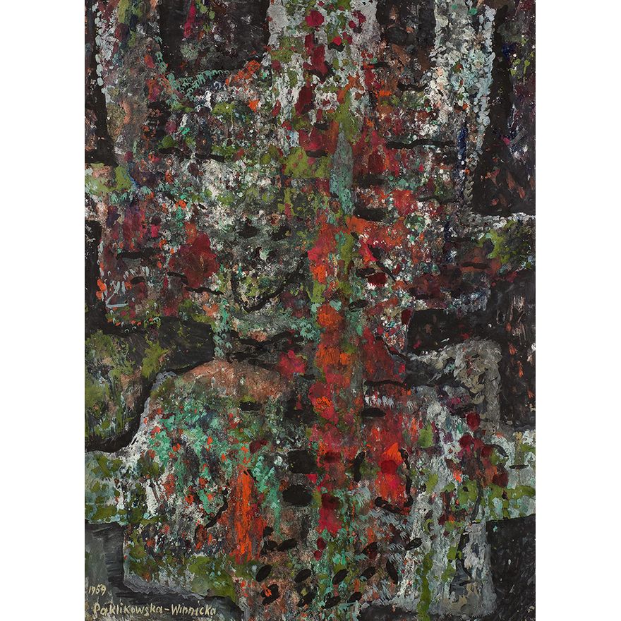 Wanda Paklikowska-Winnicka | Kompozycja abstrakcyjna, 1989 r.