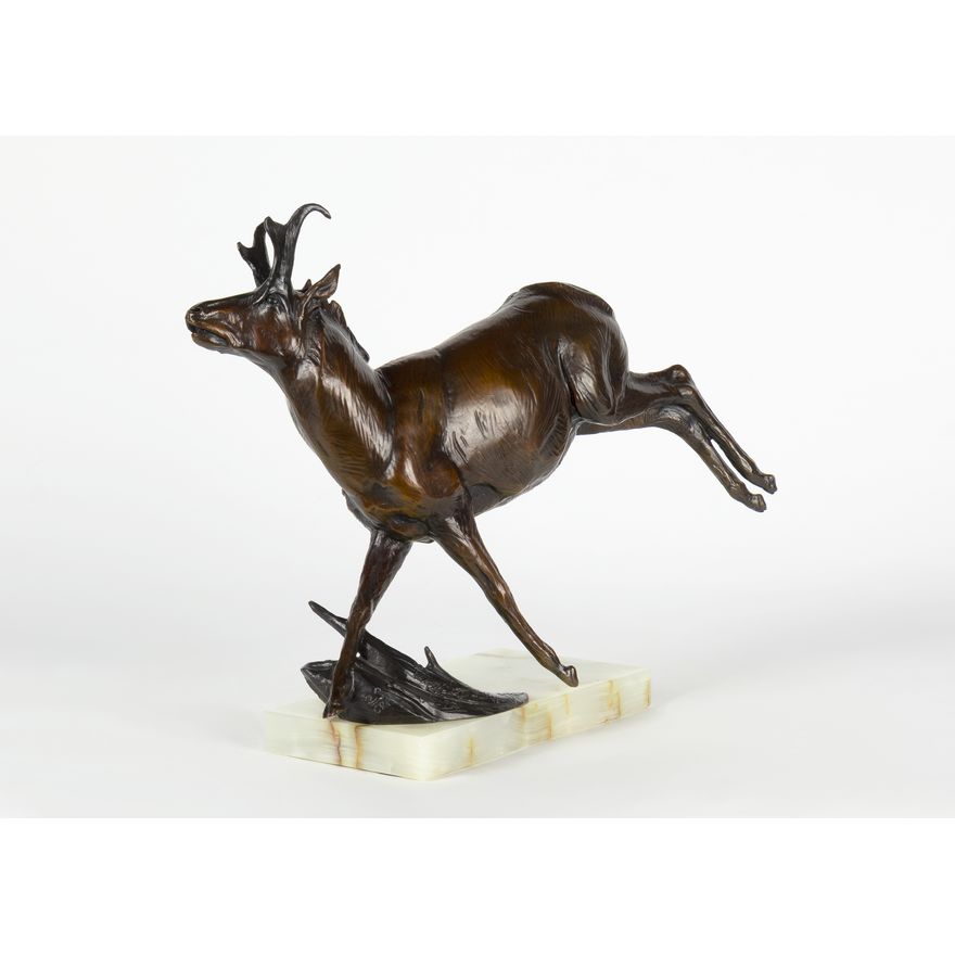 Dan Ostermiller (1956- ): Charlie Russell Rider Pronghorn, 1992