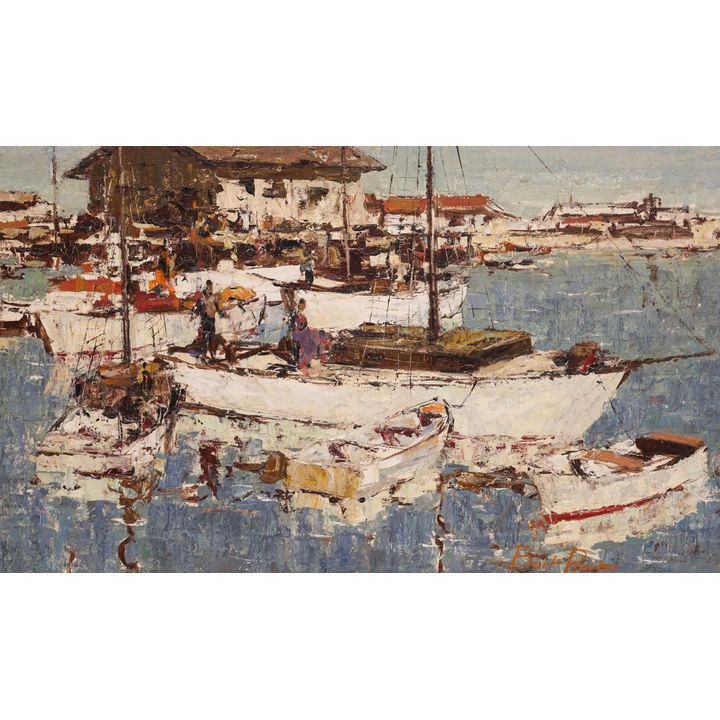 Burt Proctor ''Newport Boats'' Oil