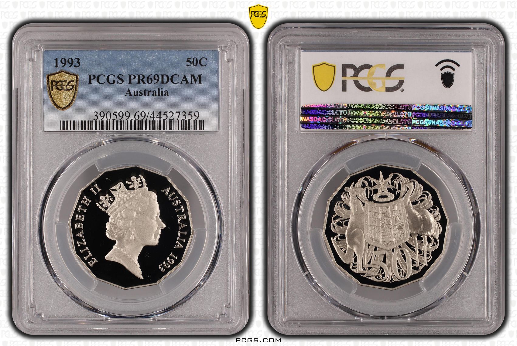 Fifty Cent, 1993, PCGS PR69DCAM