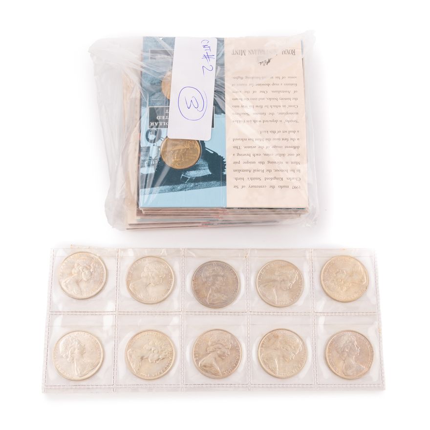 Elizabeth II, Fifty Cents - One Dollar, 1966 - 1997,  VF - UNC