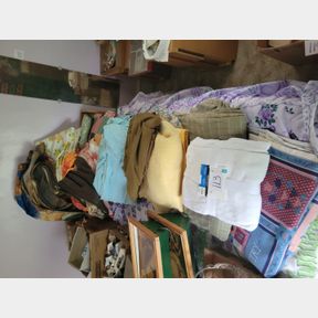 Large assortment of blankets and a couple quilts