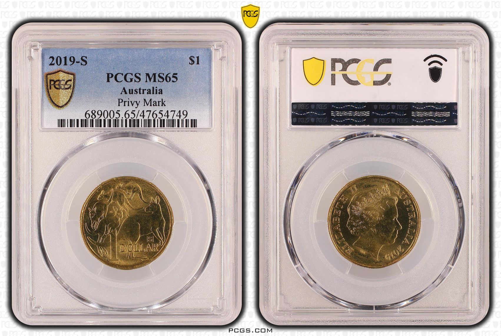 Privy Mark, One Dollar, 2019-S, PCGS MS65