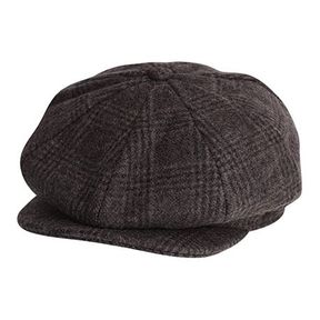 Men Newsboy Cap Gatsby Hat Wool Blend French Flat Hat Vintage Beret Brown Men |