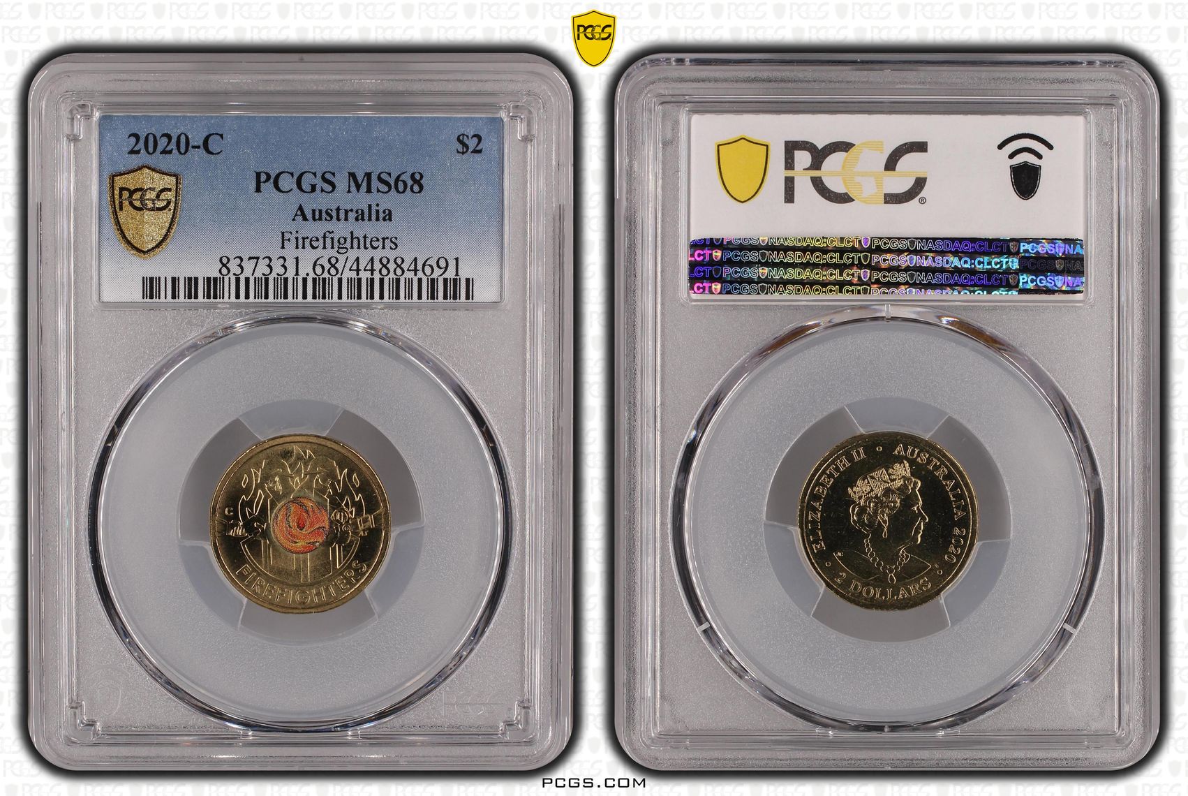 Firefighters Colorized, Two Dollar, 2020-C, PCGS MS68