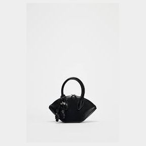 Mini Double Handle HandBag - Black - Bar 9901065128313- 51748/13747 SN B3 (S7)