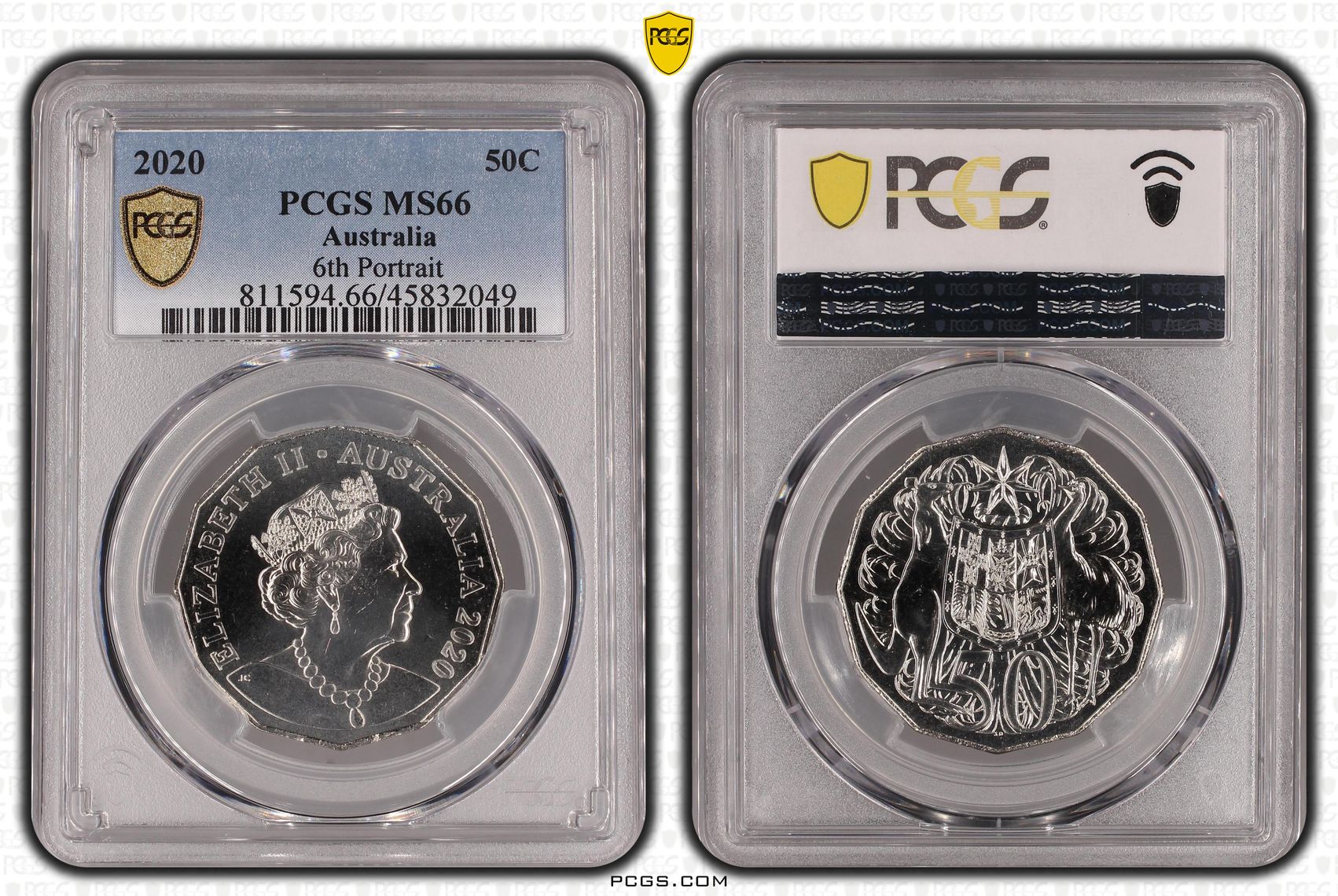 357 · Fifty Cent, 2020, PCGS MS66