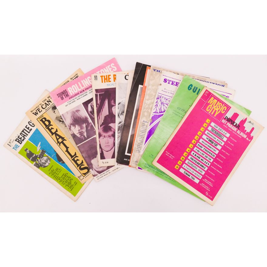Group 18pc 1960's Sheet Music
