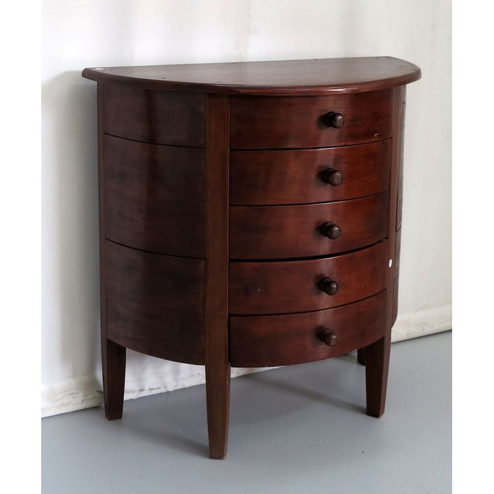 DEMI-LUNE CHEST OF DRAWERS