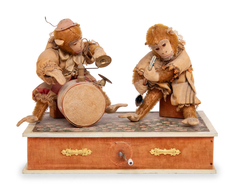 A Manivelle Musical Automaton of a Monkey Band