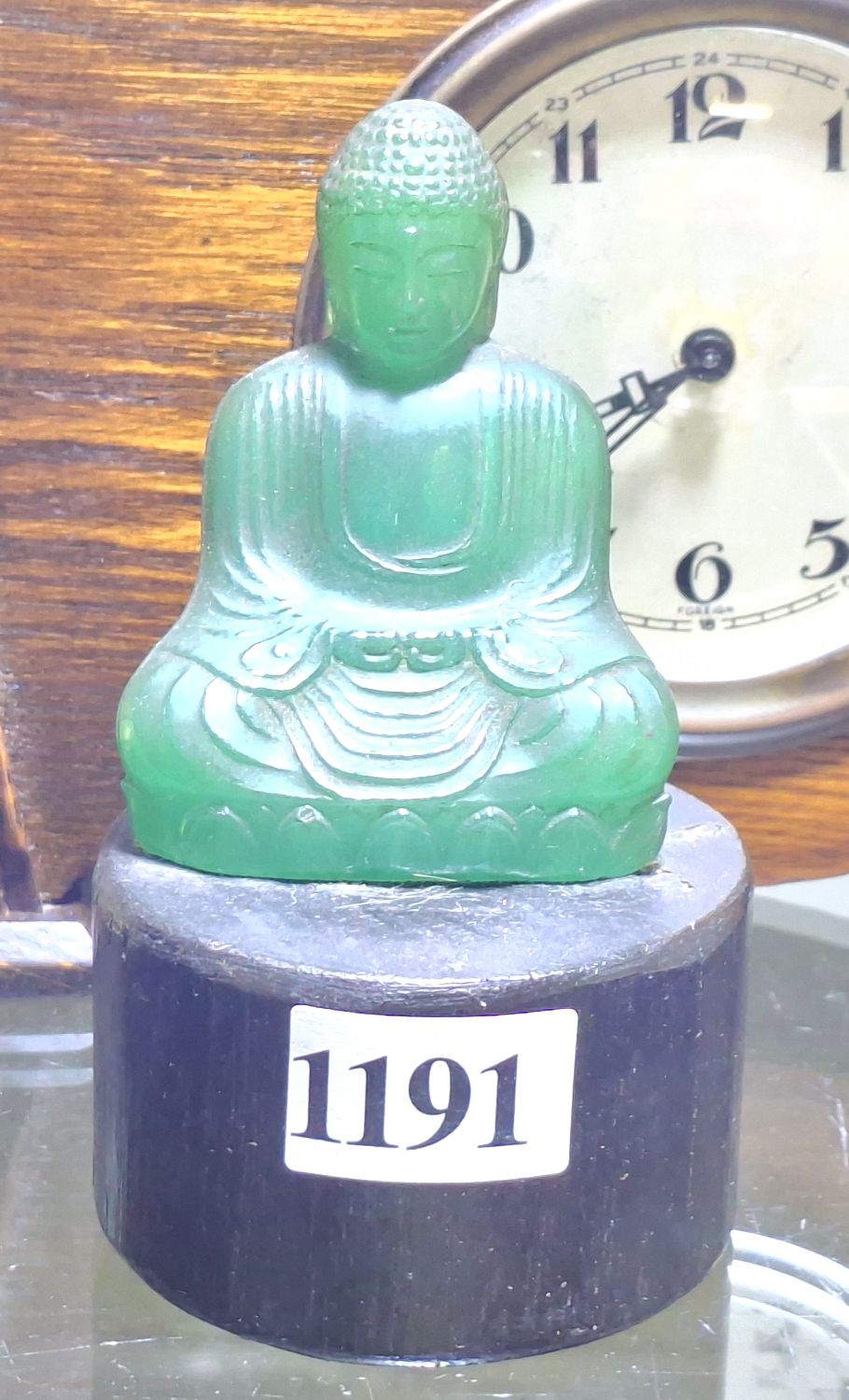 1191 · GREEN GLASS BUDDHA