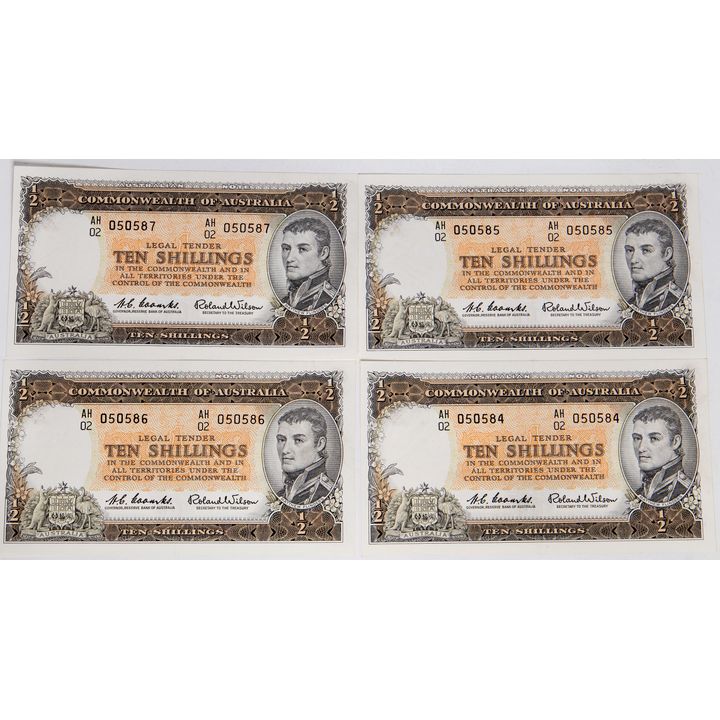 Coombs/Wilson, Ten Shillings, 1961, UNC