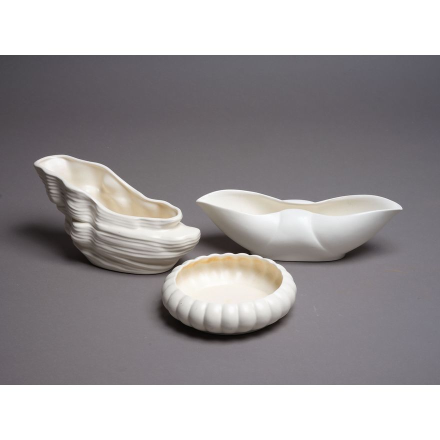 Crown Lynn Potteries - Collection of three trough vases
