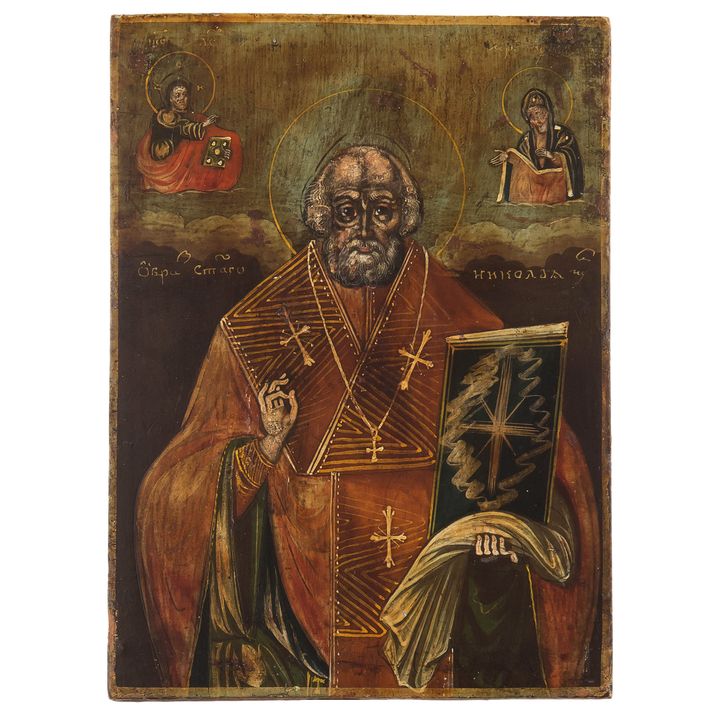 Ikona - Święty Mikołaj, Rosja, II poł XIX w.