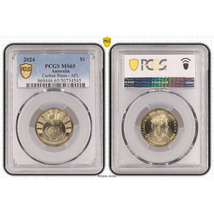 Carlton Blues - AFL, One Dollar, 2024, PCGS MS65
