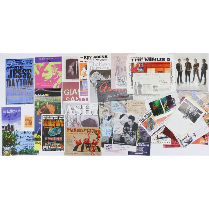 Portfolio of Band and Concert Posters 26''x20''.