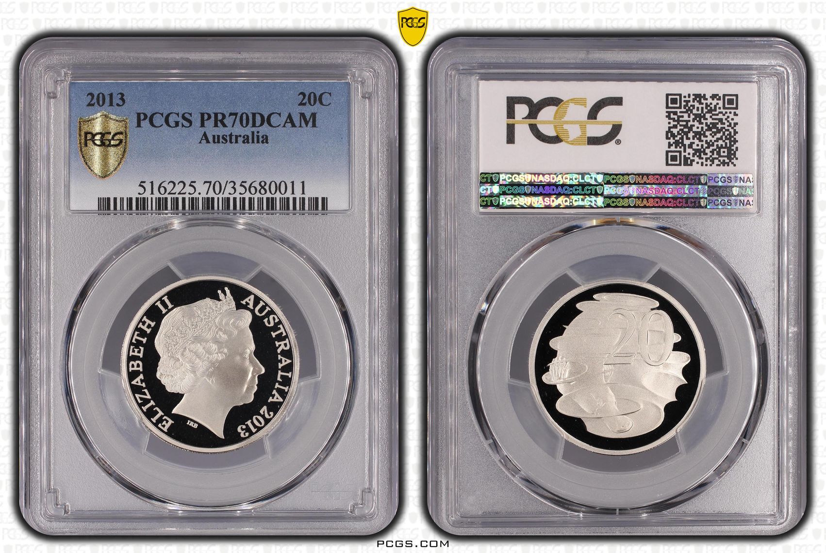 239 · 2013 Australia Twenty Cent, 20c PCGS - PR70DCAM POP 17/0 -011