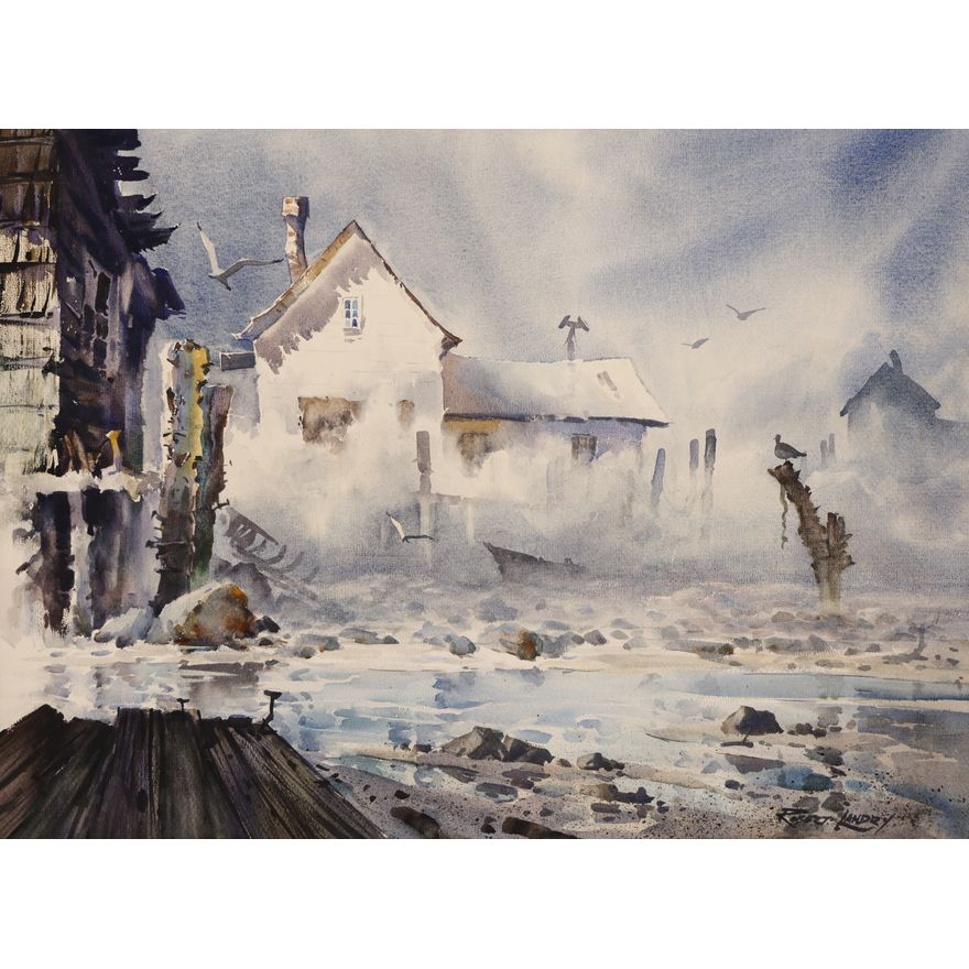Robert Landry ''Mid Winter Fog'' (Noyo Harbor) Water