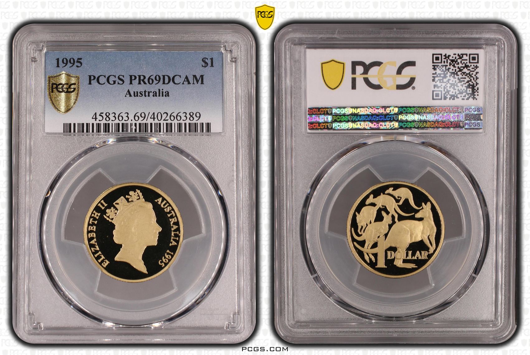 1995 Australia One Dollar, $1 PCGS - PR69DCAM -389
