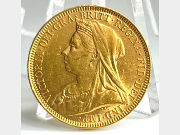 1893 VICTORIA OLD HEAD LONDON MINT GOLD SOVEREIGN