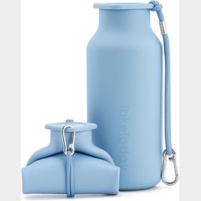 20.3 OUNCES COLLAPSIBLE WATER BOTTLES 20 OZ, LEAK PROOF, BPA FREE FOLDABLE SILICONE TRAVEL WATER BOTTLE CUPS FOR TAVELING, OUTDOOR