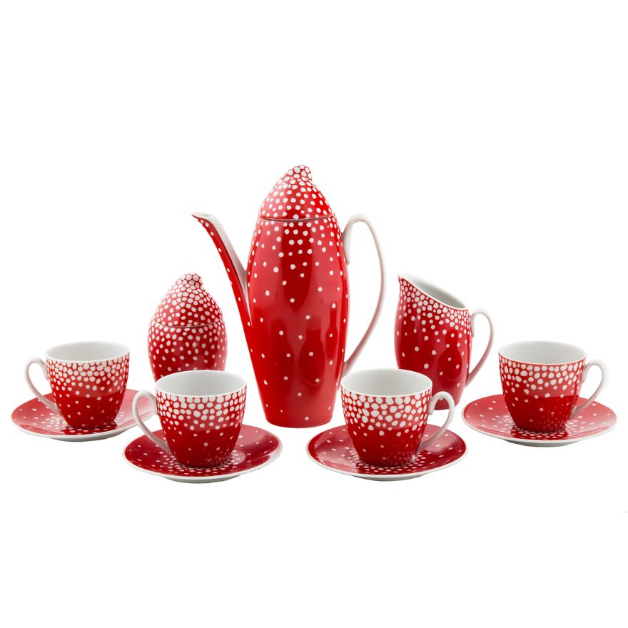 Serwis do kawy "Tom", Zakład Porcelany Stołowej "Wałbrzych" w Wałbrzychu, l. 60. XX w.