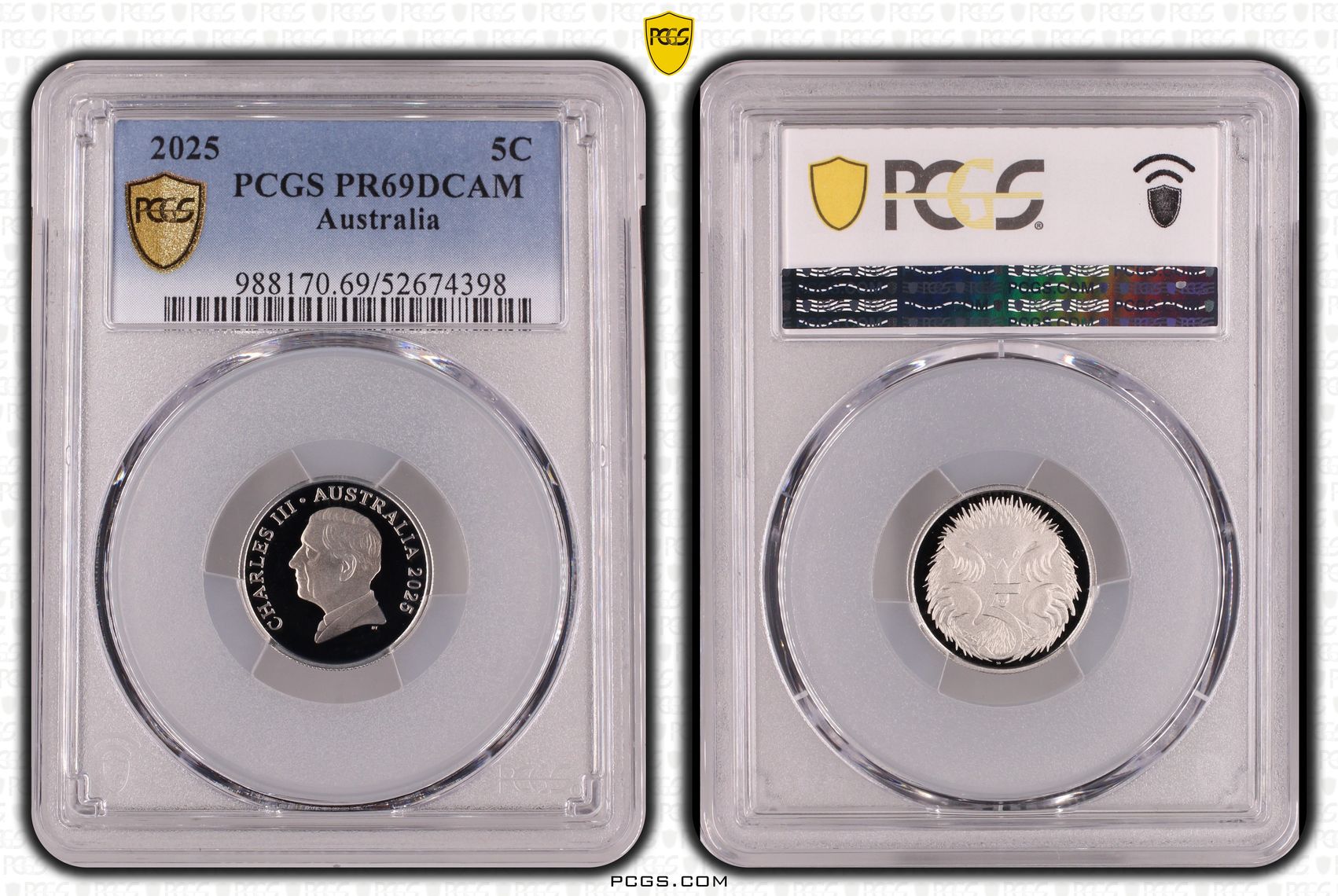 Five Cent, 2025, PCGS PR69DCAM