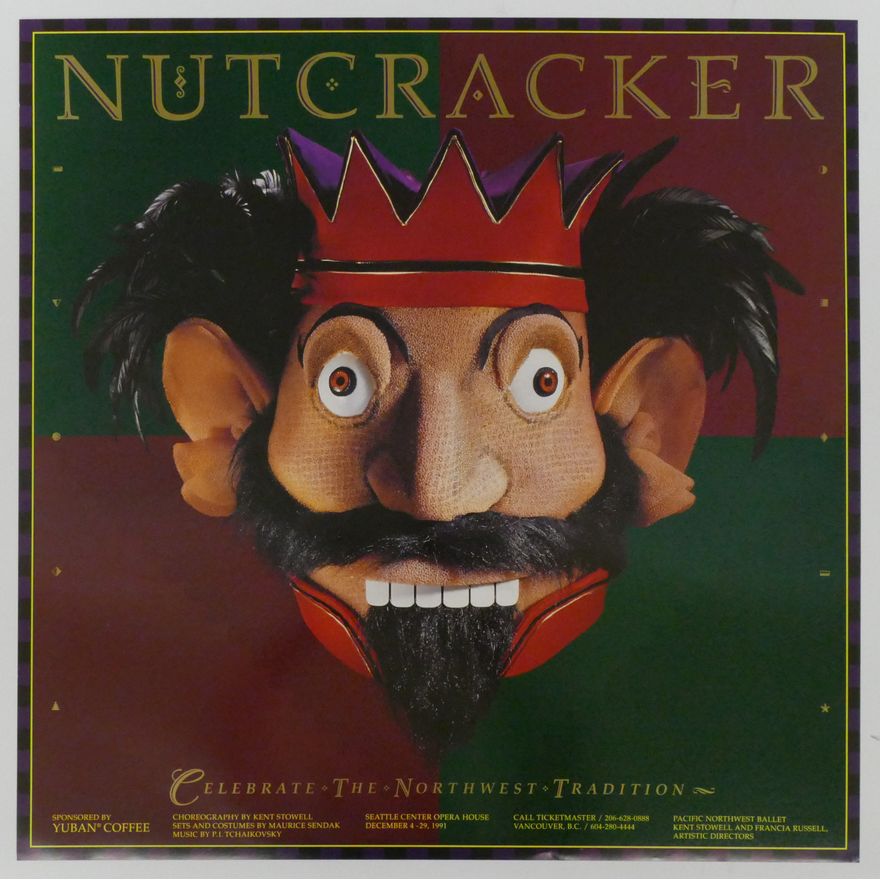 1991 Pacific Northwest Ballet Nutcracker Poster 26'' x 26''