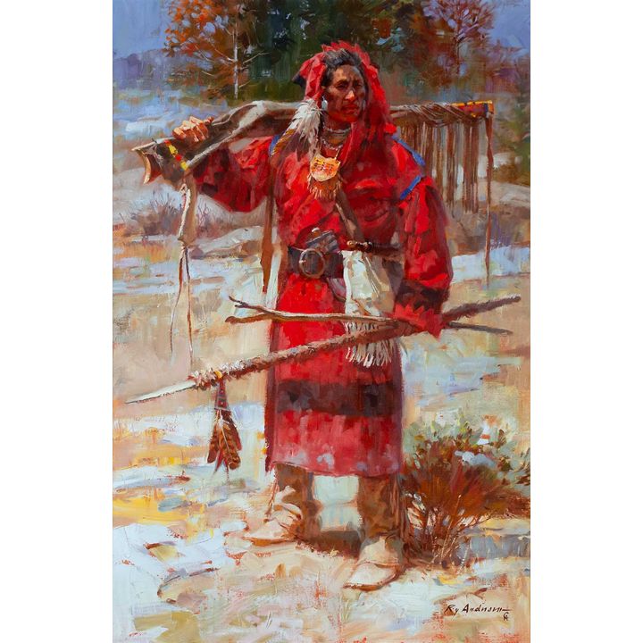 Roy Andersen (1930-2019) , Apsaroke Hunter