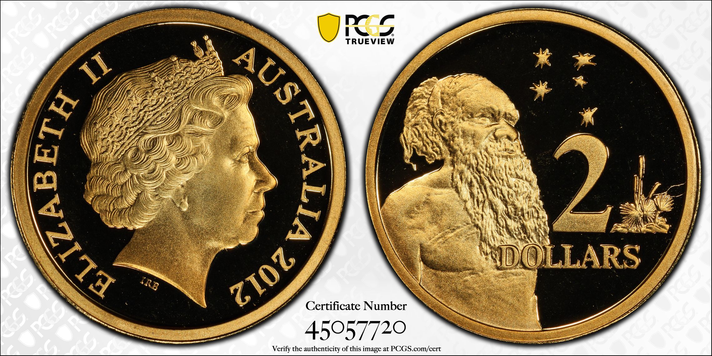 Elizabeth II, Two Dollar, 2012, PCGS PR 70DCAM