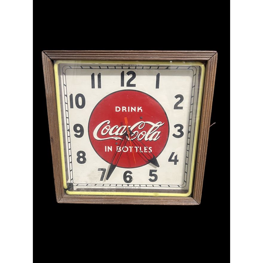 Drink Coca Cola Coke In Bottles Neon Clock