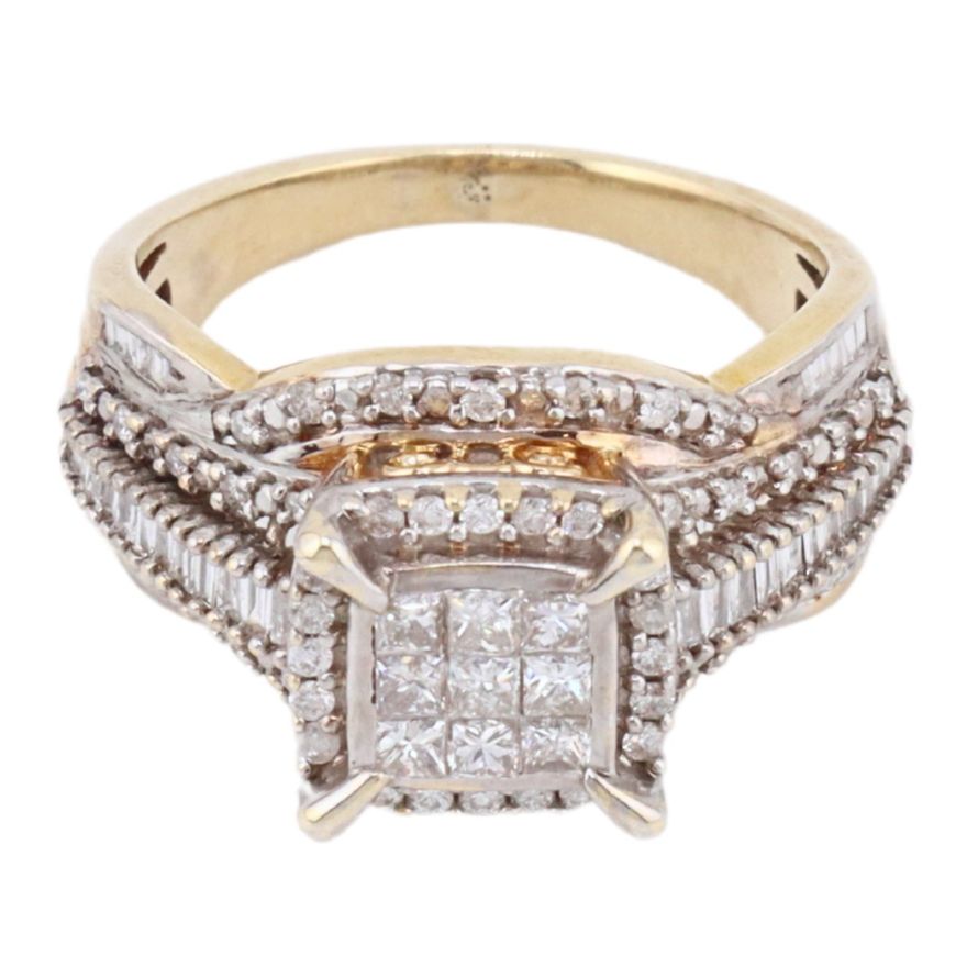 Anillo Princess Cluster