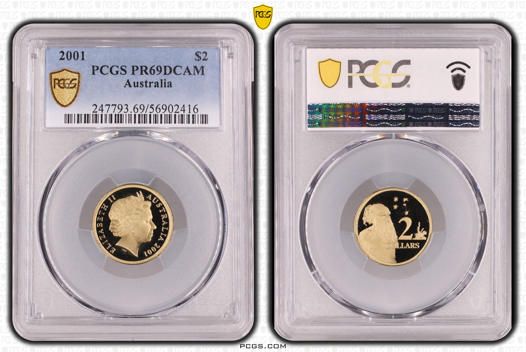 Two Dollar, 2001, PCGS PR69DCAM
