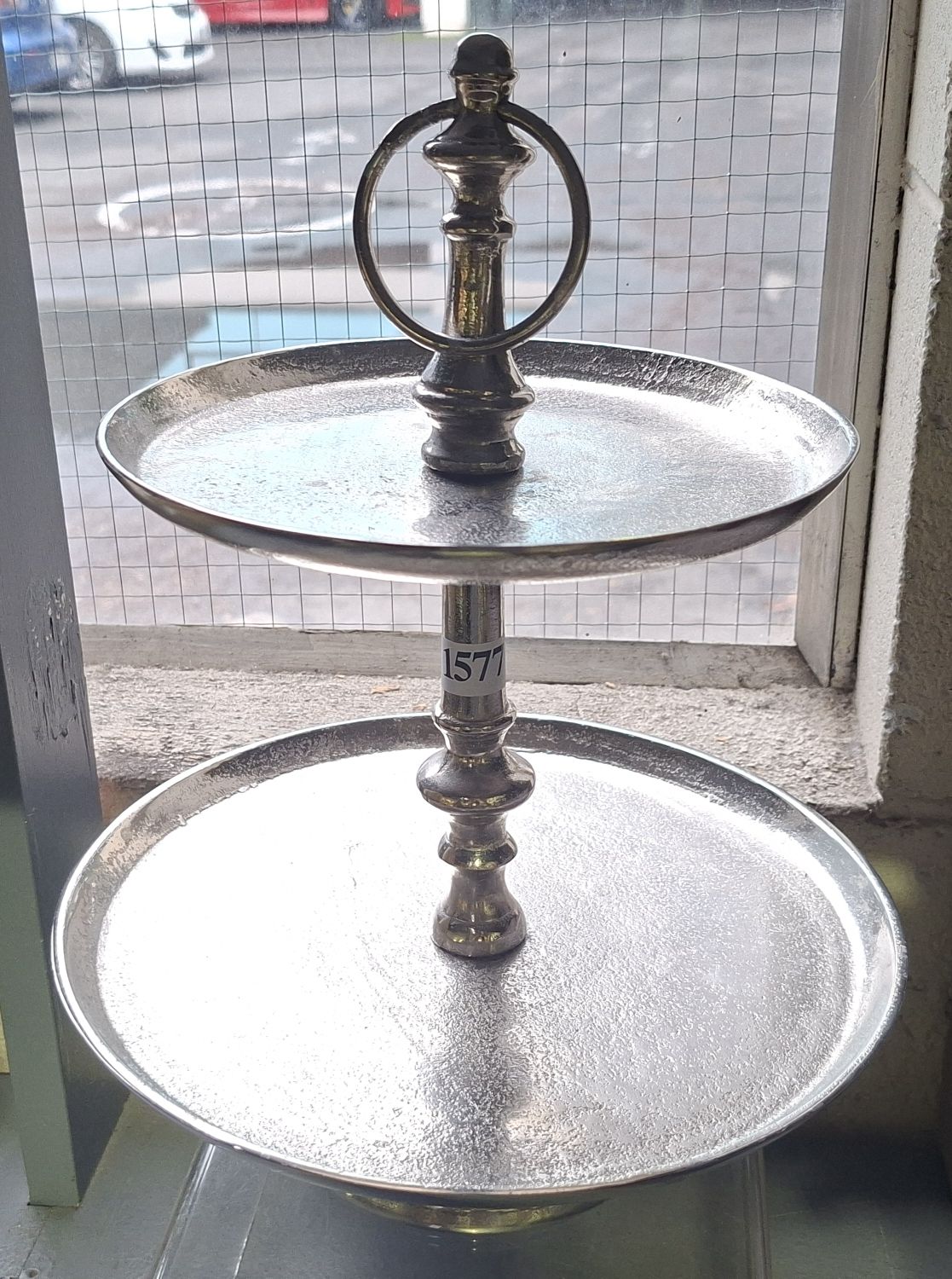Modern Chrome Cake Stand