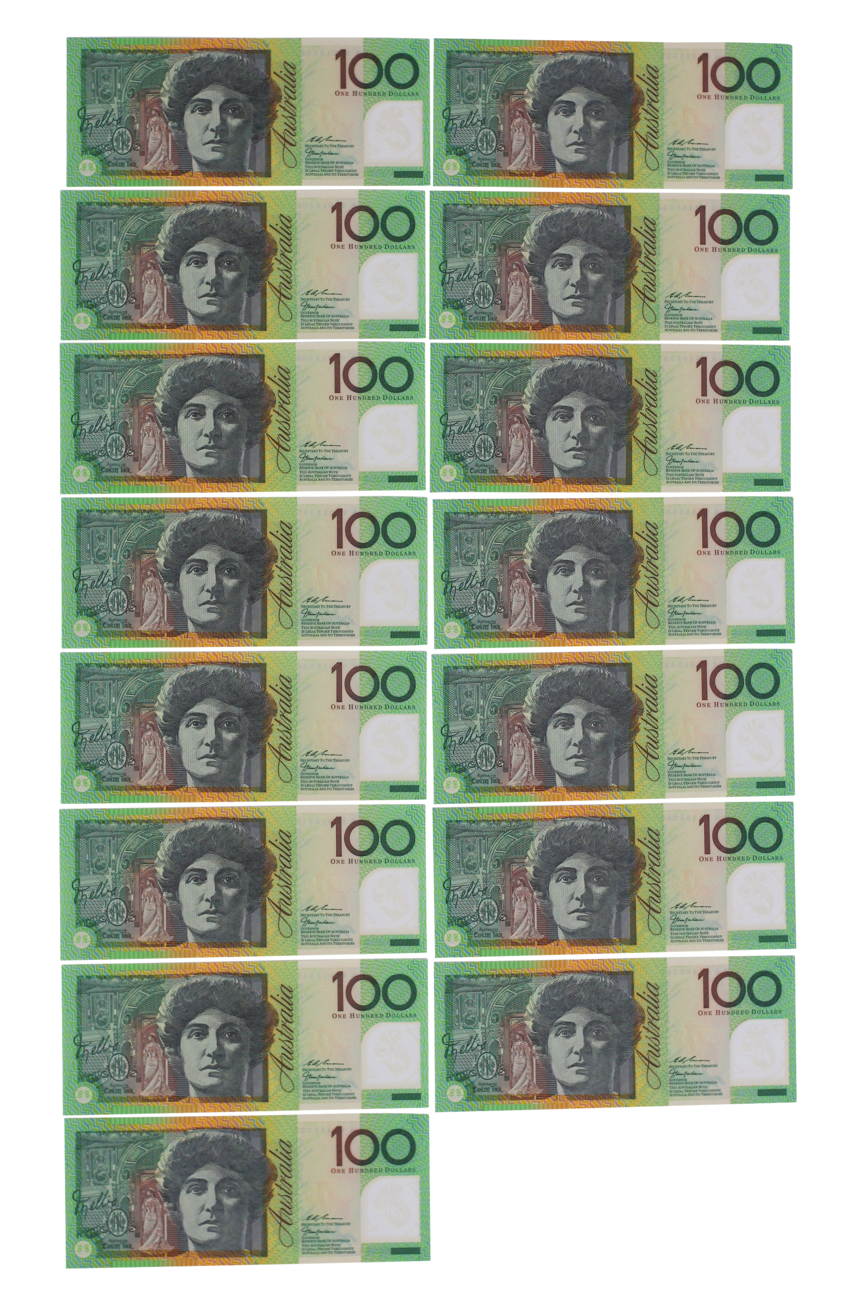 2284. · MacFarlane/Evans, One Hundred Dollars,  1999, UNC