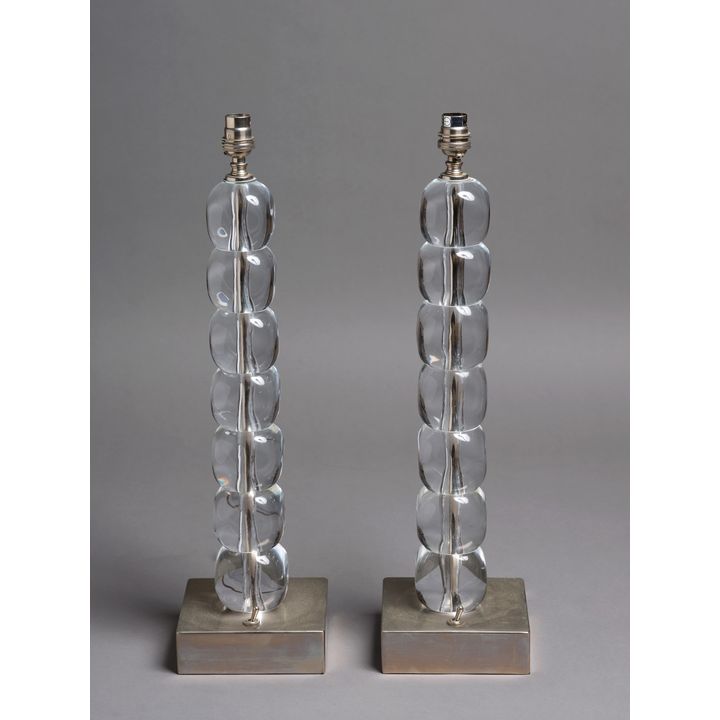 Porta Romana - Pair of Ice Cube table lamp