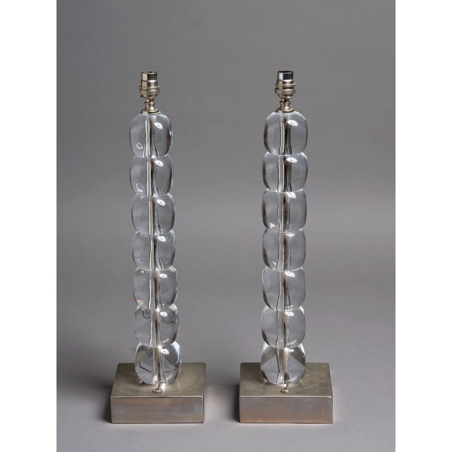 Porta Romana - Pair of Ice Cube table lamp