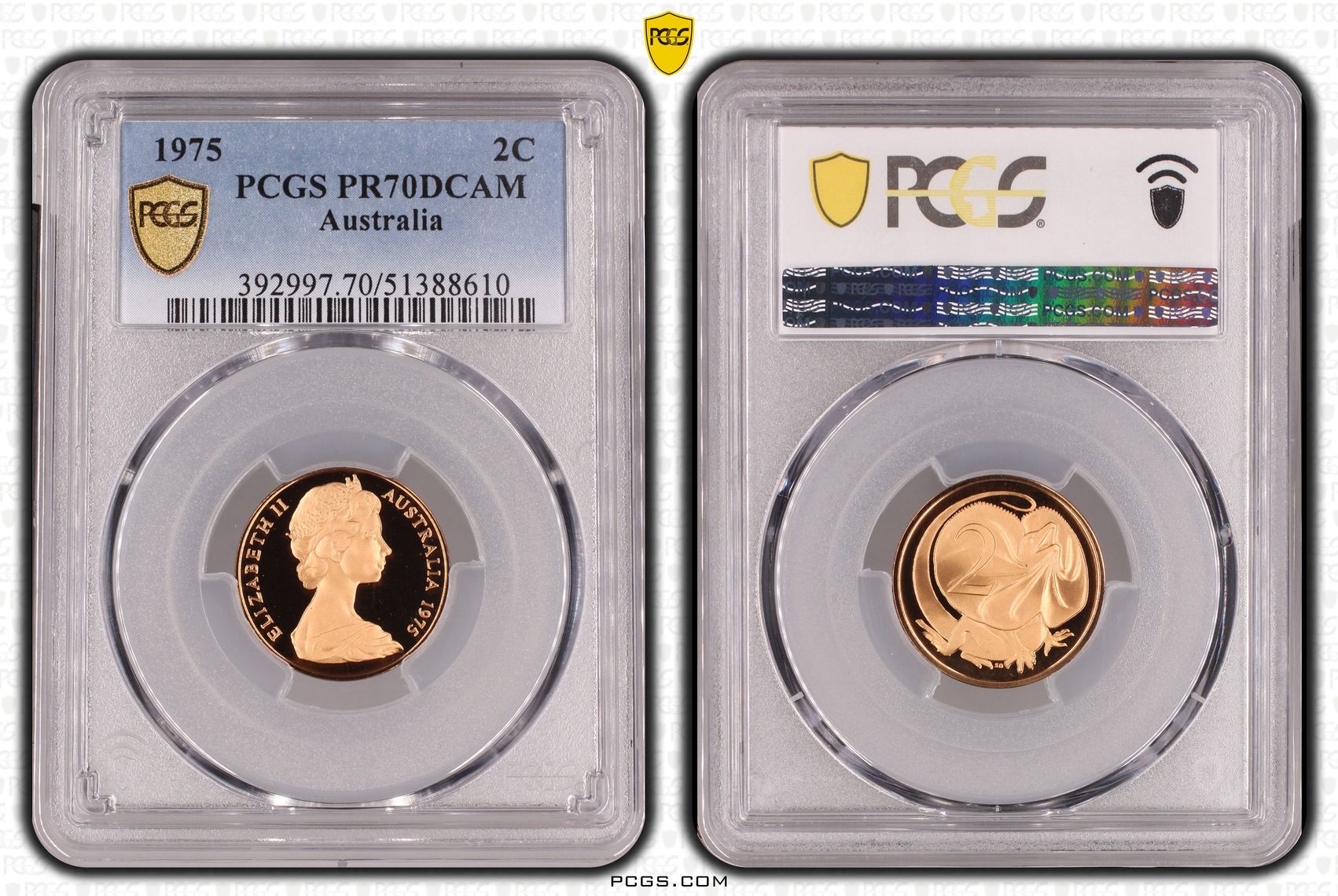 Pop 10/0, Two Cent, 1975, Pcgs Pr70dcam