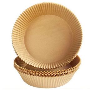 ROUND DISPOSABLE PAPER LINER FOR AIR FRYER - BROWN (50 PIECE) 200 X 45MM - 52055/18322