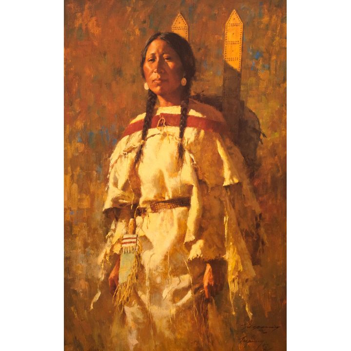 Howard Terpning (1927-) Cheyenne Mother