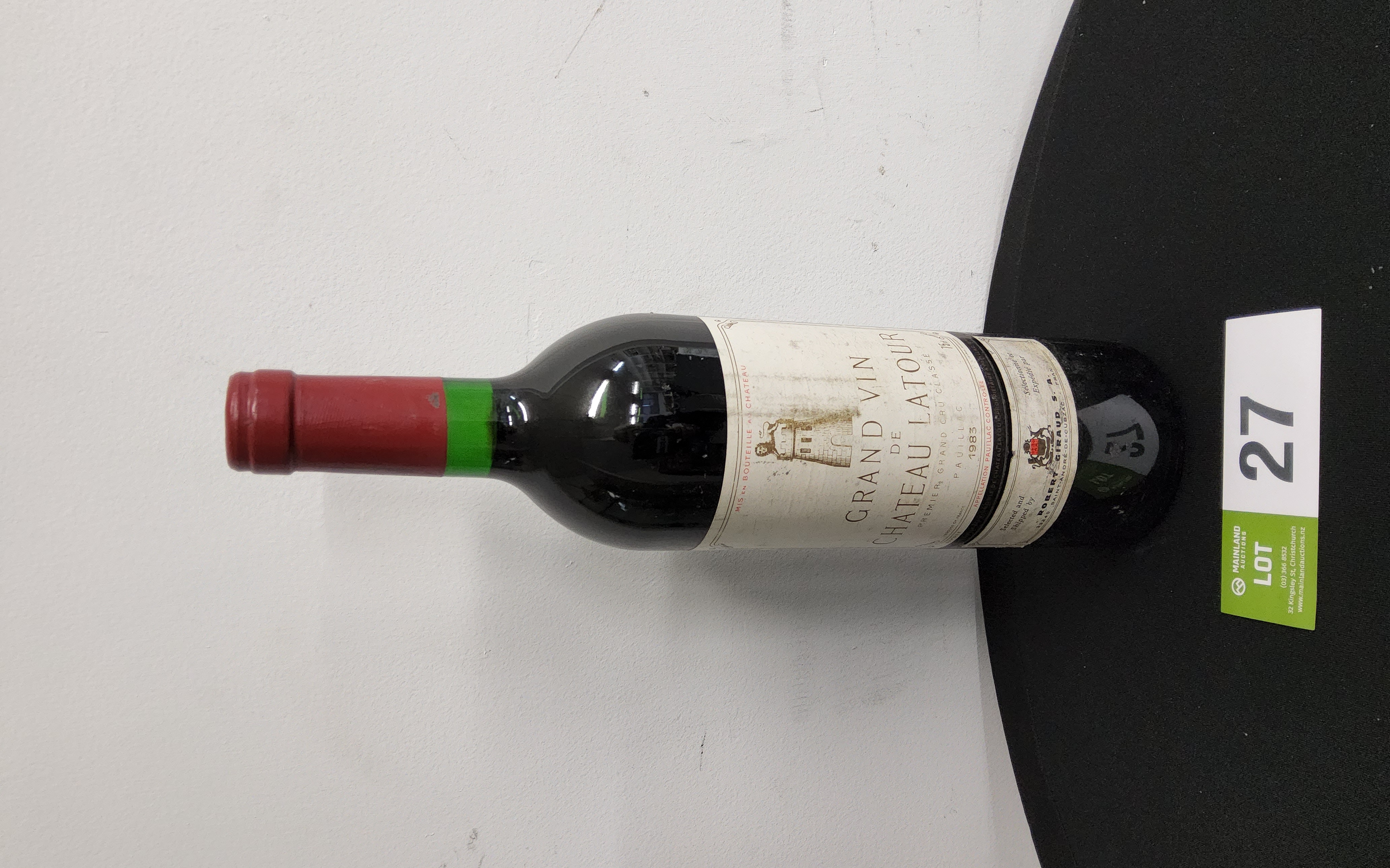 1983 Grand Vin De Chateau Latour Pauillac | Mainland Auctions