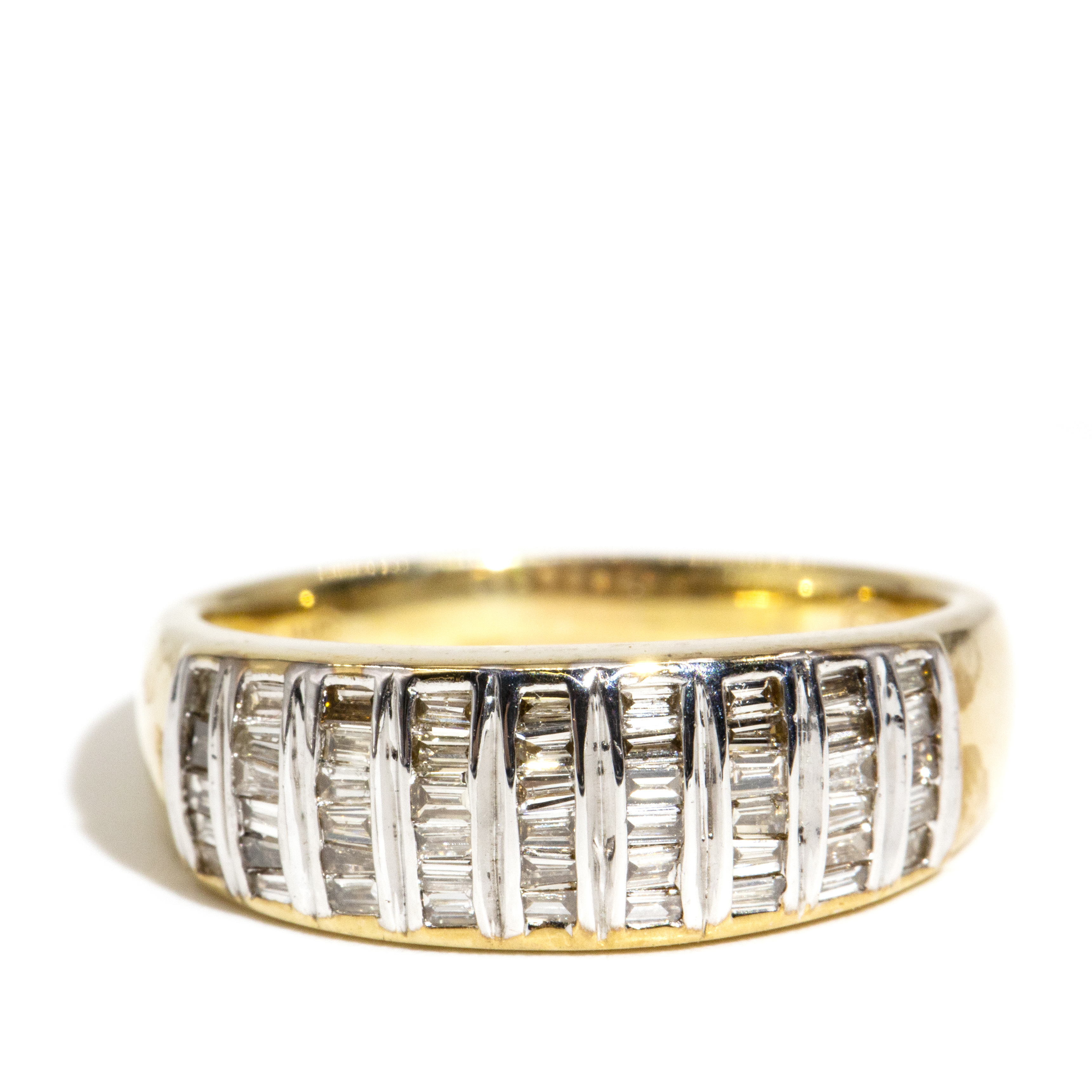Diamond Baguette 9ct Gold Ring,
